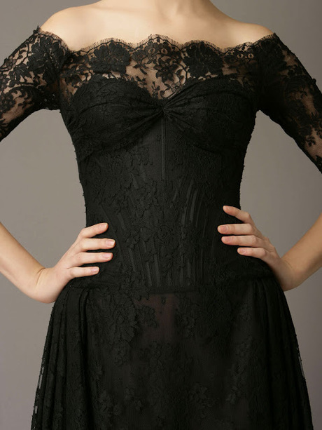 Black Lace Gown