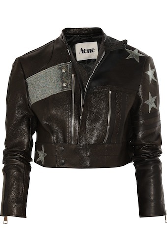 starry nights: love this Acne leather jacket. would be so cute...