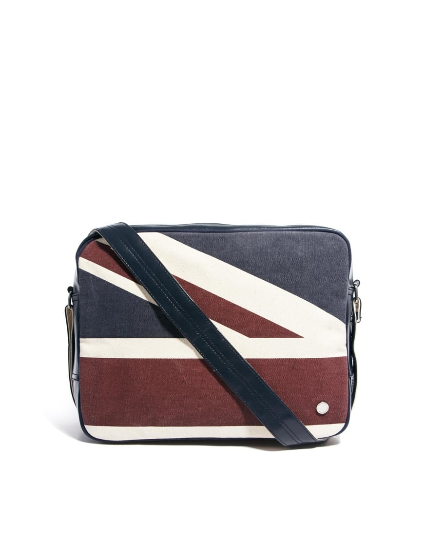 ben sherman canvas messenger bag