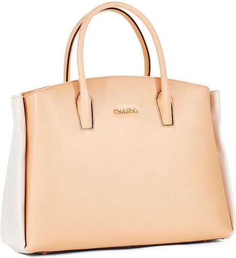 calvin klein purse beige