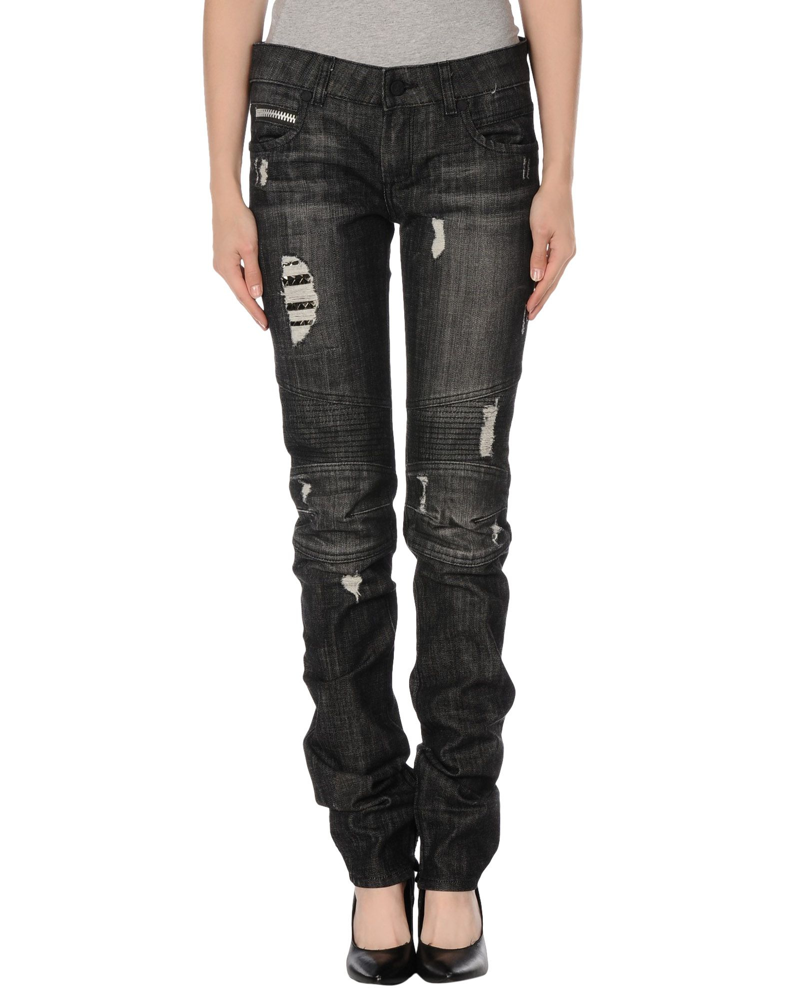 Rockstar Denim Trousers in Black | Lyst