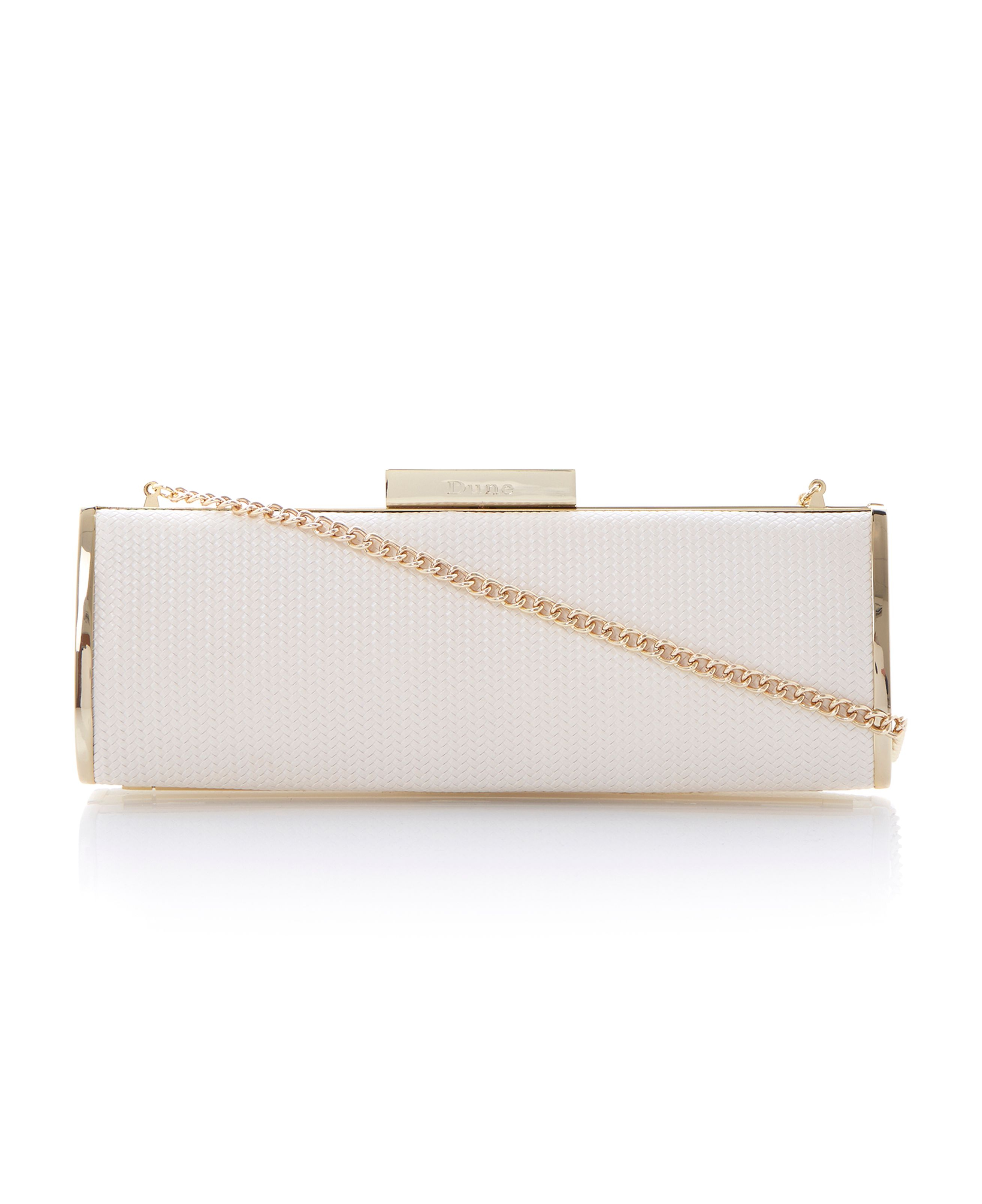 leather woven clutch