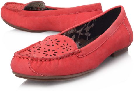 anne klein red flat shoes