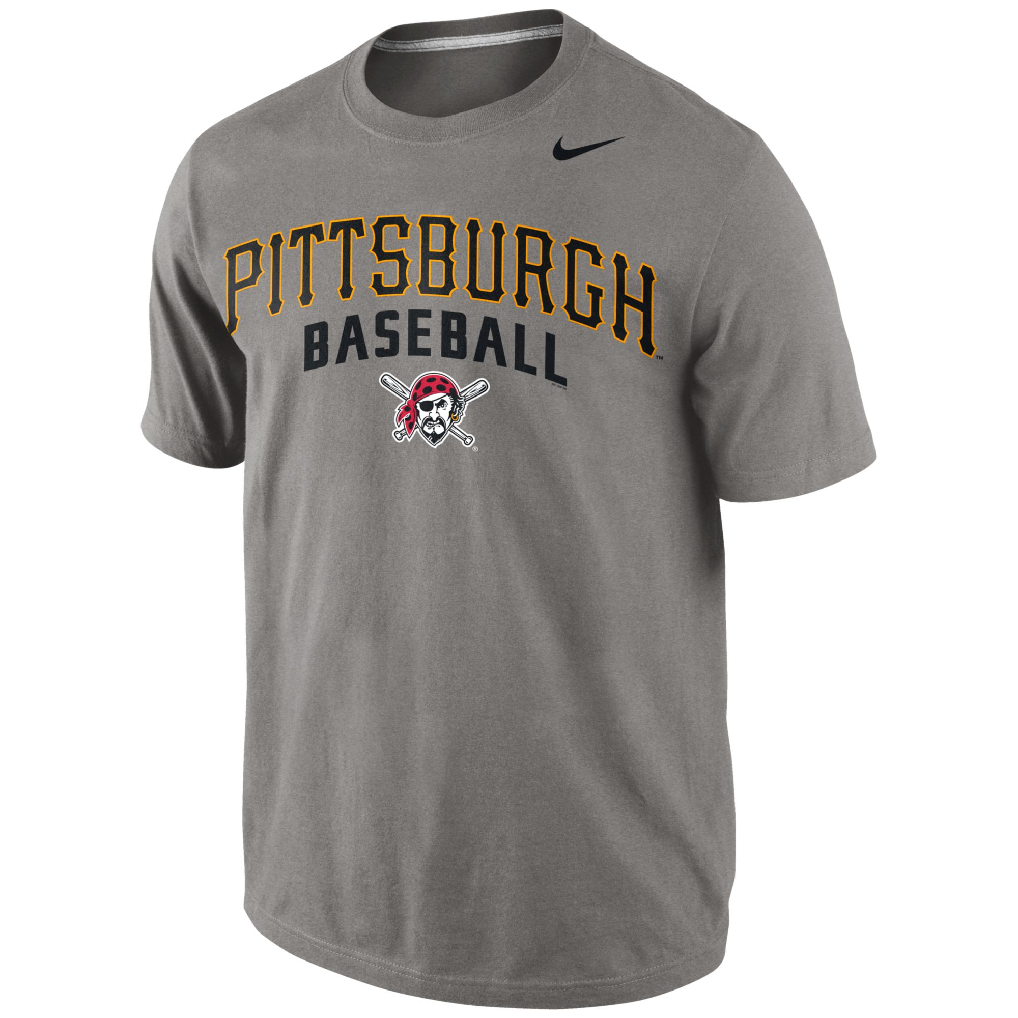 Nike Mens Pittsburgh Pirates Away Practice Tshirt in Gray for Men