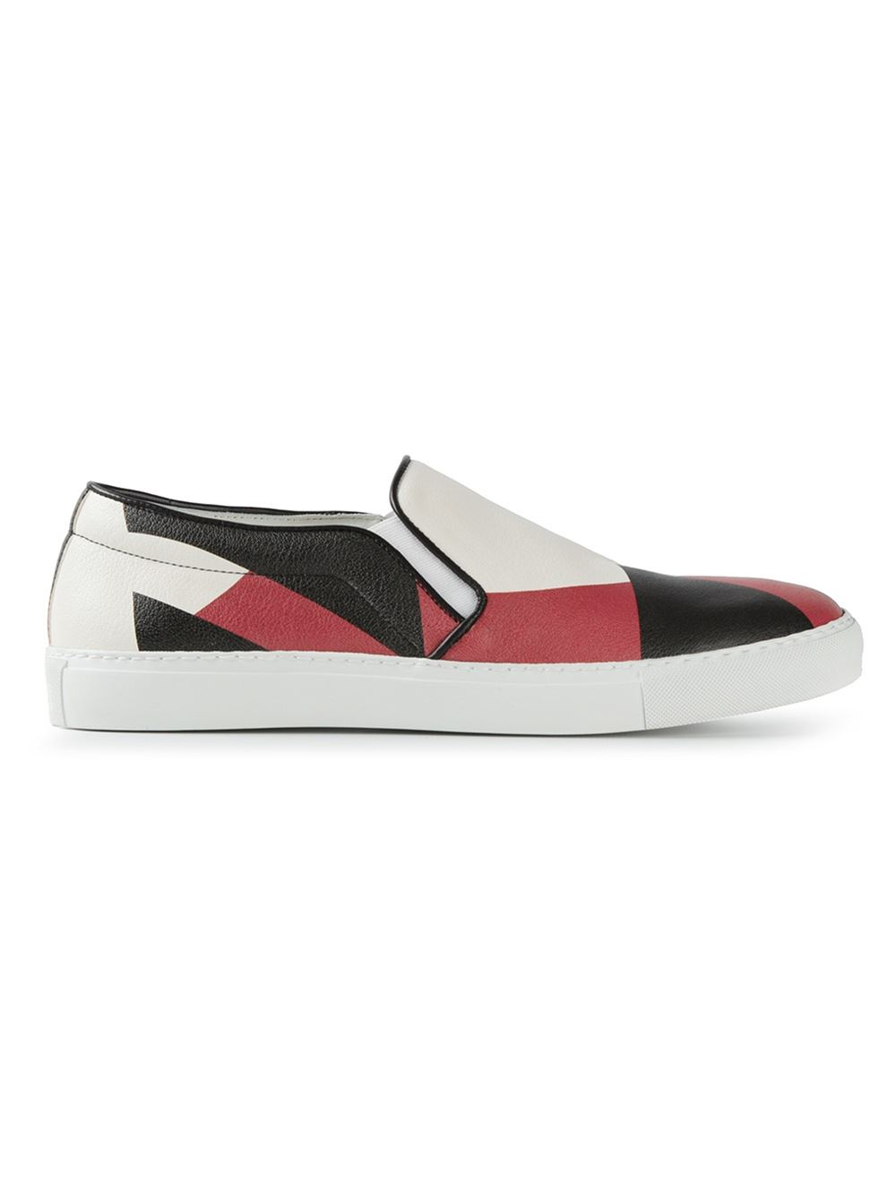 multicolor slip on sneakers