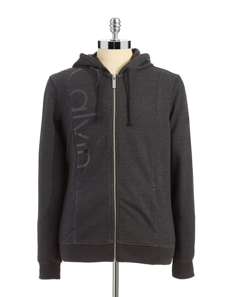Calvin Klein Jeans Hoodie With Logo Detail in Gray for Men (grey
