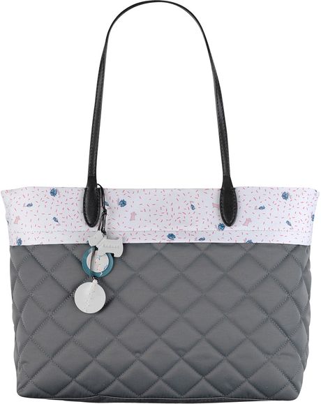 Radley Ditsy Lining Quilted Tote Bag in Gray (grey)