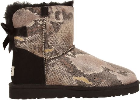 black snakeskin ugg boots