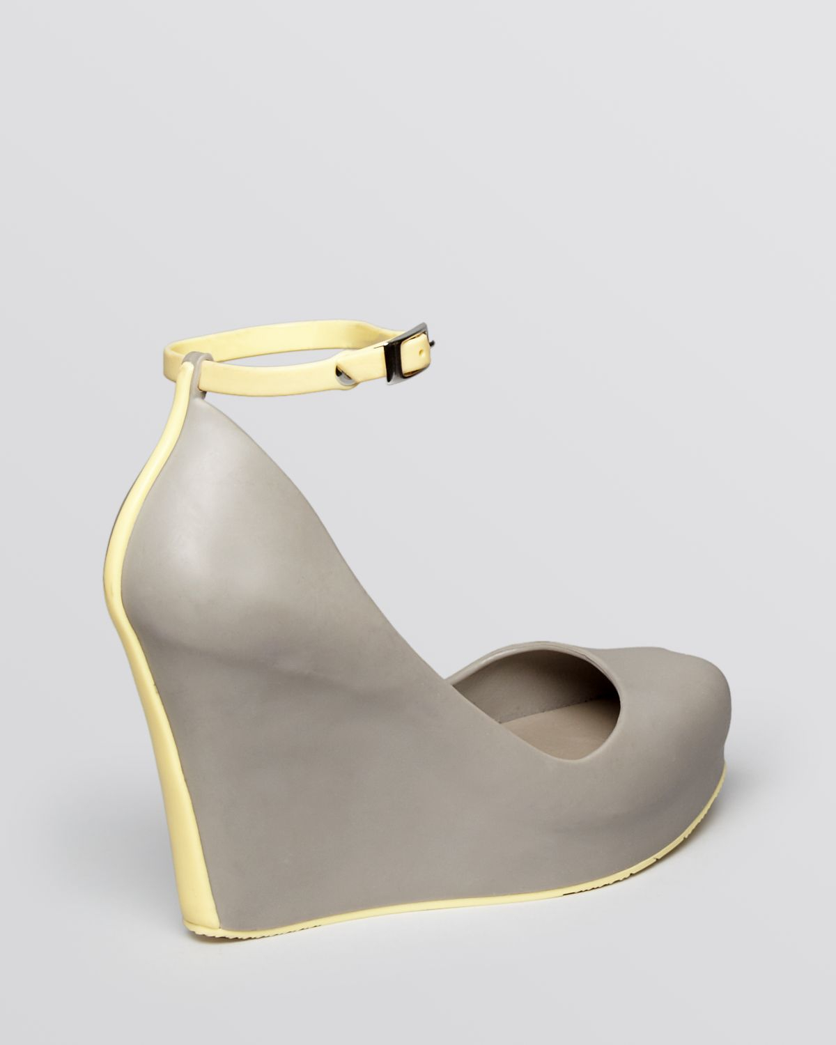 Lyst Melissa Peep Toe Platform Wedge Pumps Patchuli Vii In Gray