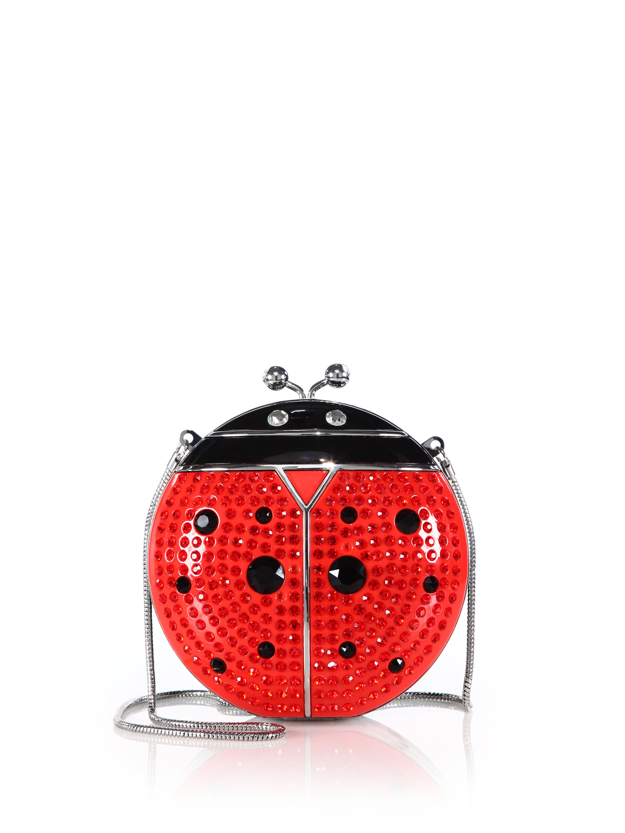 Kate Spade Spring Forward Embellished Ladybug Shoulder Bag in Red (RED