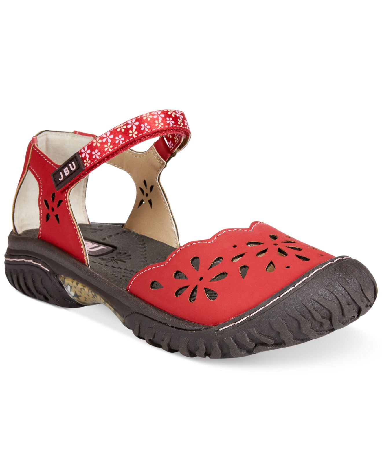 Jambu Jbu Women'S Maya Flat Sandals in Red | Lyst