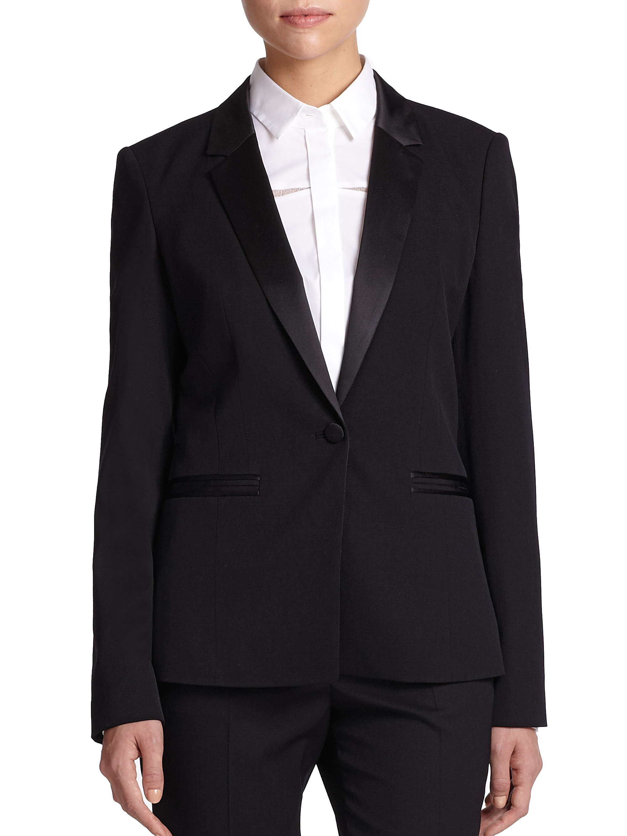 Boss By Hugo Boss Jawona Tuxedo Jacket in Black Lyst