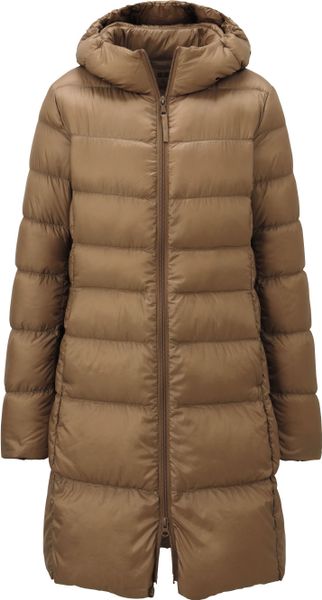 light down hooded coat