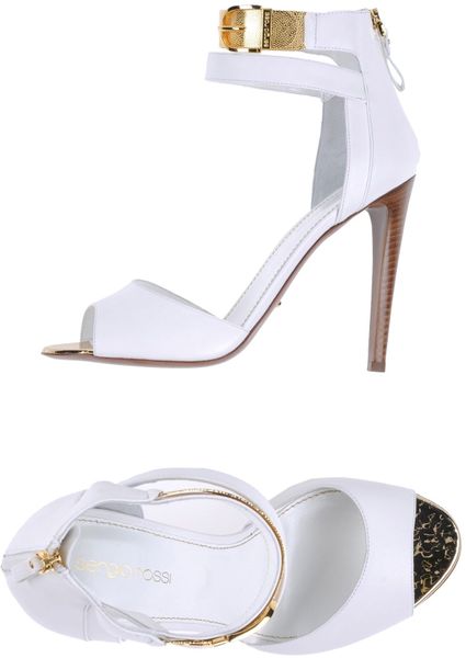 sergio rossi white pump