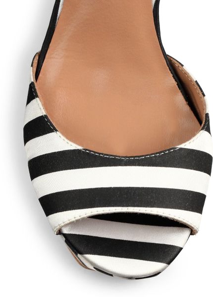 black and white wedge shoes