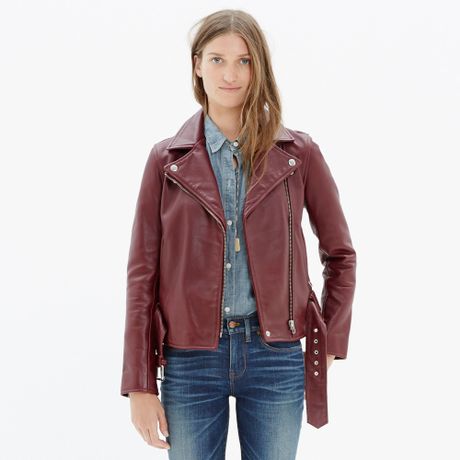 madewell ultimate motorcycle jacket leather merlot