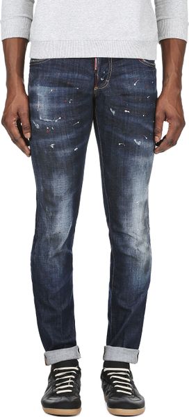 mens paint splatter jeans