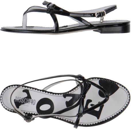 moschino thong sandals