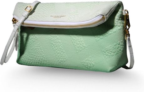 green burberry bag