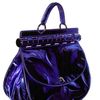 Versace Hinge Flap Satchel in Blue - Lyst