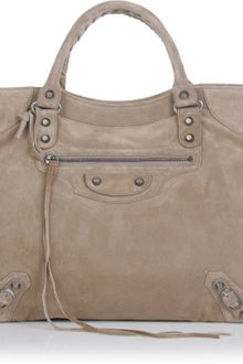 Balenciaga Classic Suede Bag - Lyst