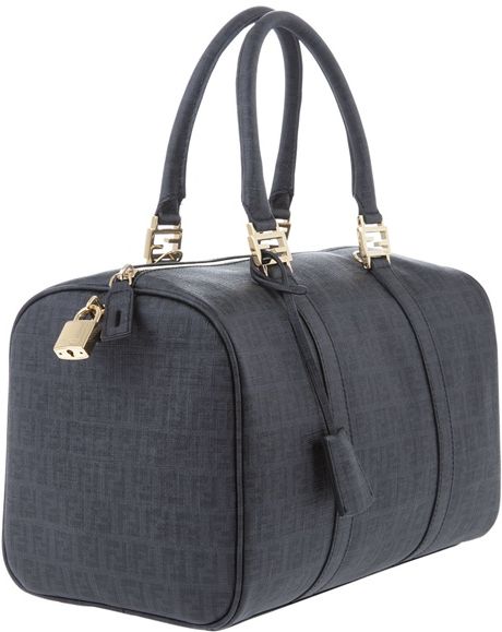 fendi boston bag black