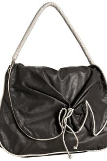 Sobella Grey Braided Trim Leather Padova Oversized Shoulder Bag - Lyst