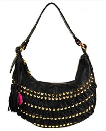 Betsey Johnson Frilled Hobo - Lyst