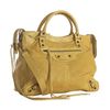 Balenciaga Mustard Lambskin City Medium Satchel in Yellow (mustard) - Lyst