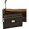 Fendi Black Leather Studded Logo Baguette in Black - Lyst
