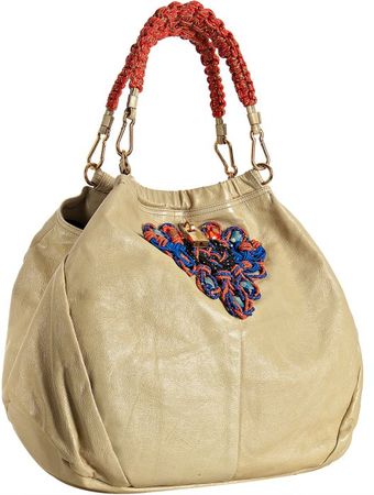 Marc Jacobs Ivory Leather Peacock Braided Cord Hobo - Lyst