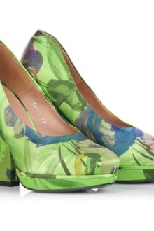 Dries Van Noten Satin Pumps - Lyst