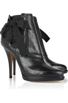 Givenchy Ribbon Leather Ankle Boots - Lyst