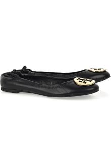 Tory Burch Reva Leather Ballerina Flats - Lyst
