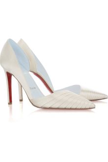 Christian Louboutin Bigorno 100 Satin Pumps - Lyst