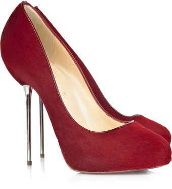 Christian Louboutin Big Lips 120 Calf Hair Pumps - Lyst