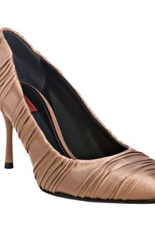 Dolce & Gabbana Dusty Rose Pleated Satin Pumps - Lyst