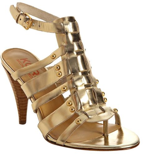 gold t strap flat sandals