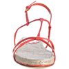 Miu Miu Coral Pink Patent Leather Jute Detail Sandals in Pink (coral) - Lyst