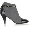 Stella Mccartney Fauxsuede Ankle Boots in Gray - Lyst
