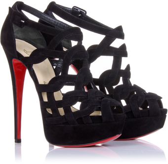 Christian Louboutin Larissa Plato 150 Suede Sandals - Lyst