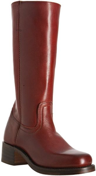 frye phillip harness tall burnt red