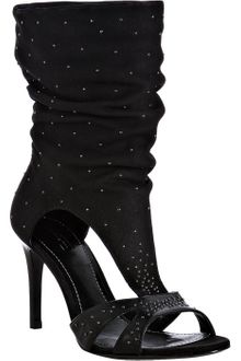 Report Signature Black Studded Christian Cutout Boots - Lyst