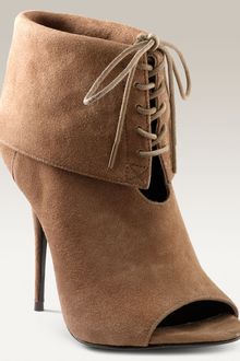 Elizabeth And James Lizzy Cuffed Peeptoe Booties - Lyst