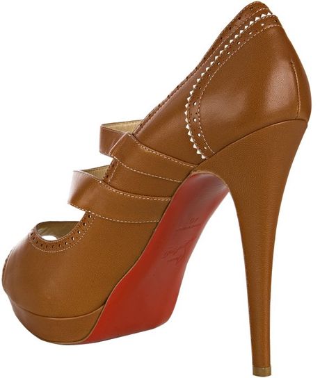 louboutin tan shoes