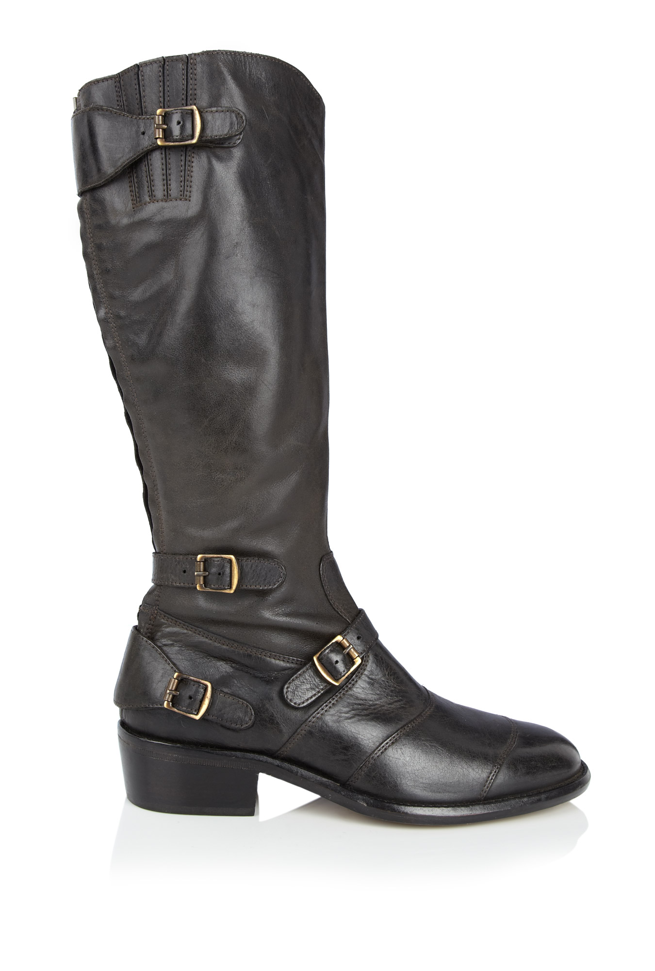 Belstaff Trialmaster Biker Boot in Brown Lyst