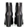 Minimarket Black Zipper Wedge Ankle Boot in Black
