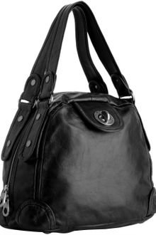 Marc By Marc Jacobs Black Leather Punk Posh Bowler Bag - Lyst