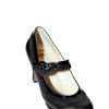 Ernesto Esposito Patent and Suede Trim Mary Jane Pumps in Black - Lyst