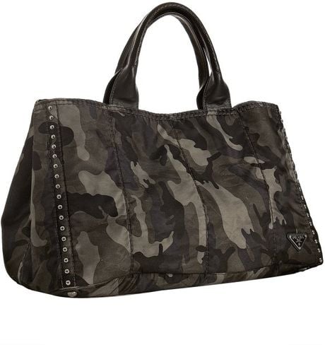 prada camouflage tote